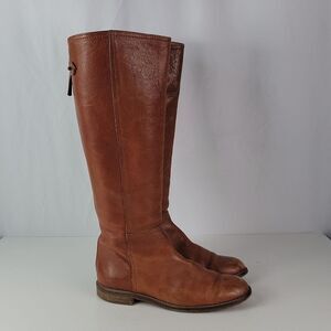 Madewell Sidney Tall Brown Leather Women's Riding Boots